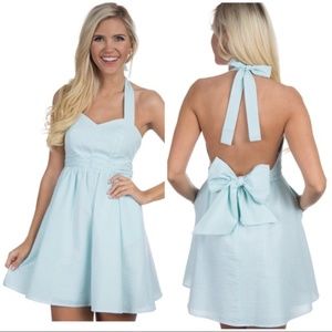 LAUREN JAMES Mint Seersucker Stratton Dress M